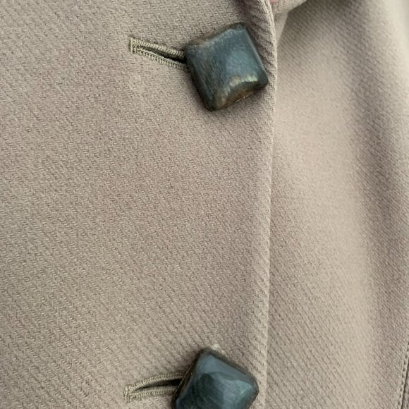 SALVATORE FERRAGAMO OATMEAL COAT SIZE 46 (XL) - Picture 5 of 11